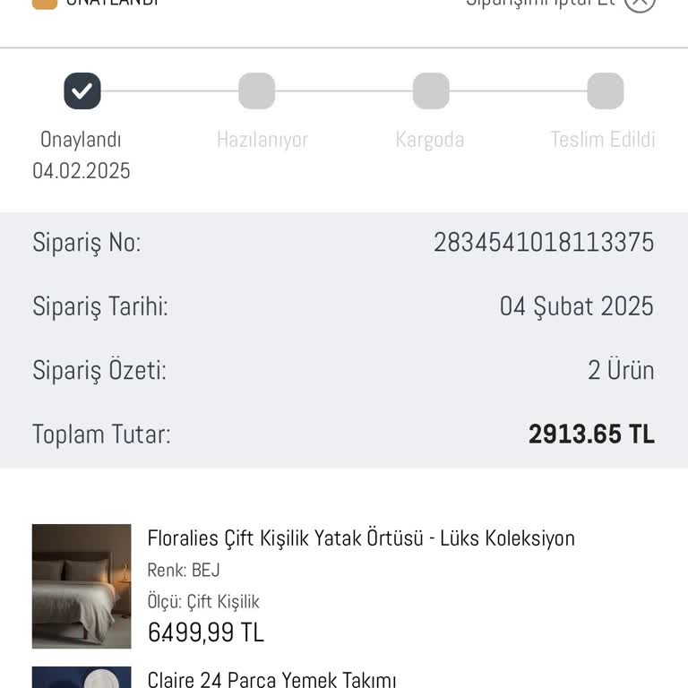 Online Siparişte Geç Onay Ve İletişim Sorunu
