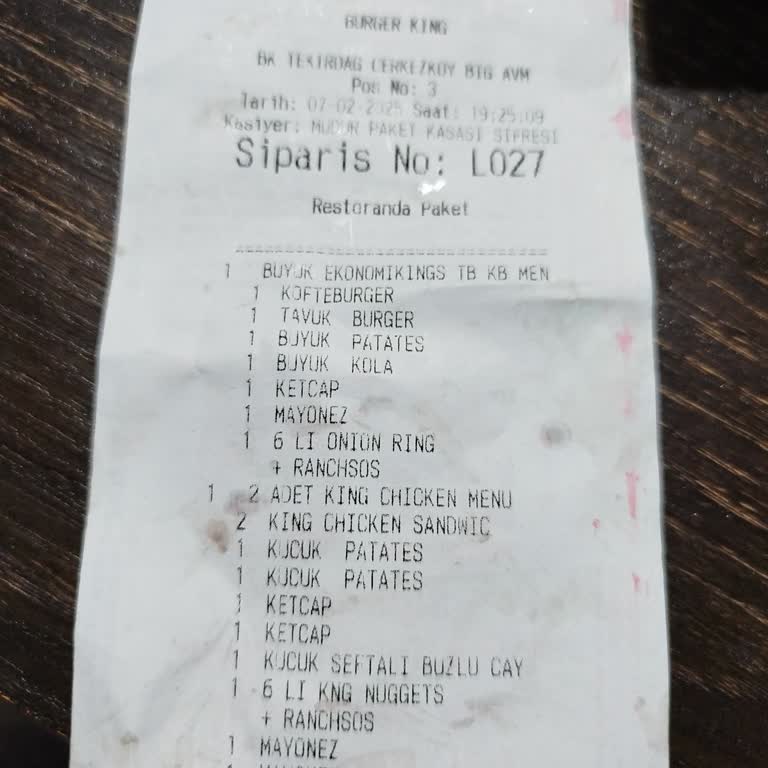 Sürekli Eksik Gelen Siparişler Ve Ranch Sos Sorunu