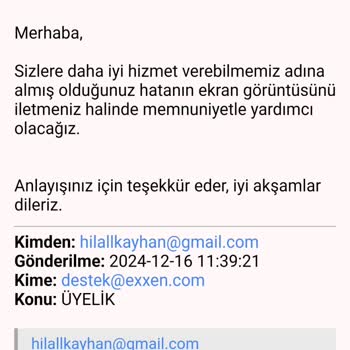 Exxen Üyelik Giriş Sorunu Ve Yanıtsız Destek