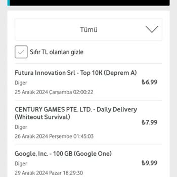 Hatalı Faturalandırma: Vodafone'dan Şeffaflık Bekliyorum