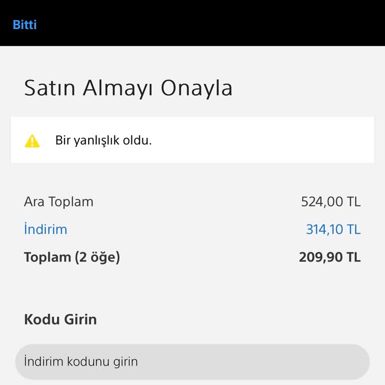 PlayStation Plus Üyeliği Alırken Karşılaşılan Sorun