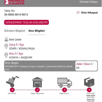 Horoz Lojistik Yanıltıcı Teslimat Ve Eksik Parçalar
