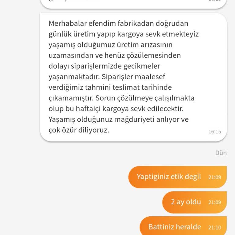 Trendyol'da İptal Edilmeyen Sipariş Ve Bekleyen Para