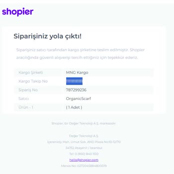 Organik Scarf'tan Sipariş Verdim Ürünler Hâlâ Gelmedi