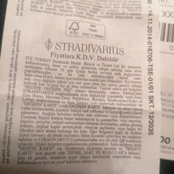 Stradivarius Mağazasında Etiket Sorunu Nedeniyle Değişim Yapılmıyor