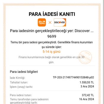 İade Edilmeyen Para Ve İletişim Sorunu