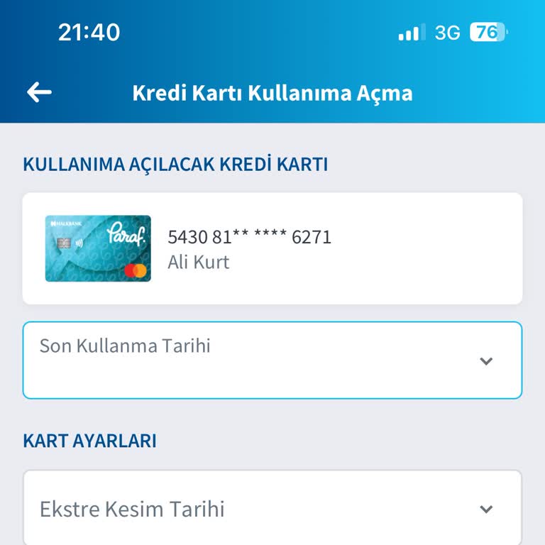 Halkbank Kredi Kartı Aktifleştirme Sorunu