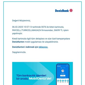 Denizbank Kredi Kartı İşlemi Onaylanmadı Ama Para Çekildi