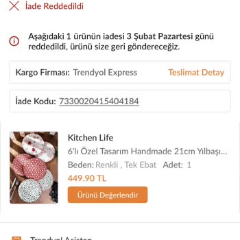 Trendyol'da Yanlış Ürün Ve Eksik İade Sorunu
