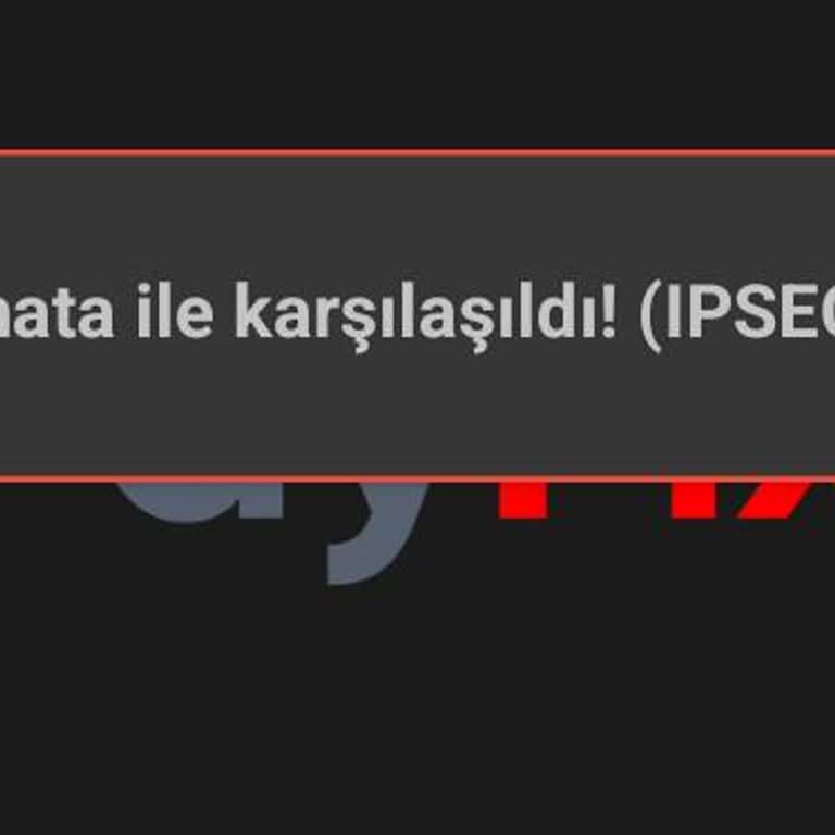 Payfix Hesabıma Giriş Sorunu: IPSEC02 Hatası