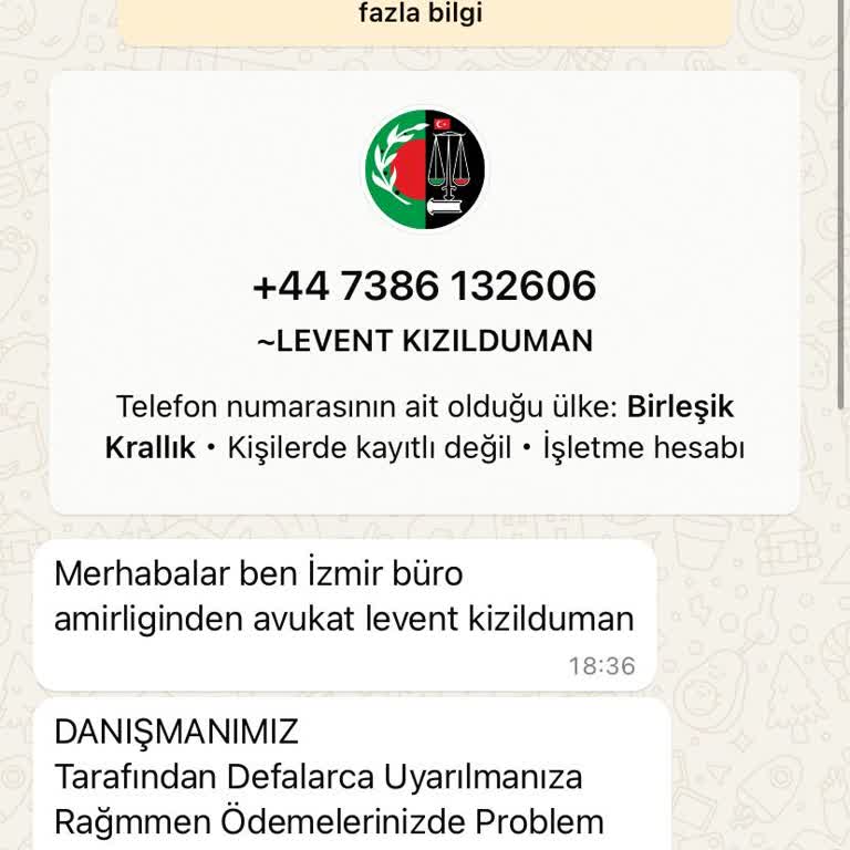 Yabancı Numaradan Gelen Avukat Mesajı Endişesi