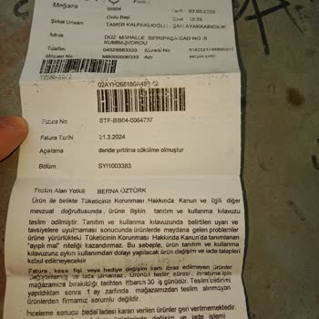 Hakiki Deri Ayakkabının Dikiş Yerinden Yırtılması