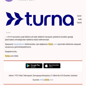 İptal Edilen Uçuşun İadesi Yapılmıyor