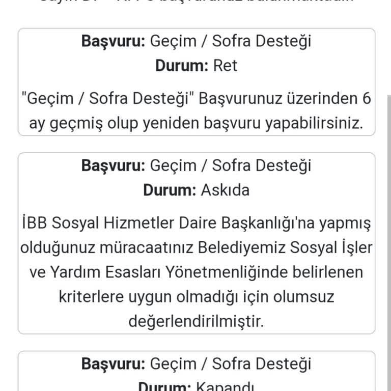 Yardım Başvurumun Reddedilmesi Hayal Kırıklığı Yarattı