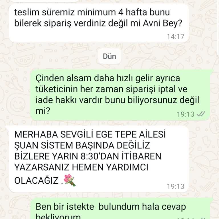 Siparişim Neden Gecikti?