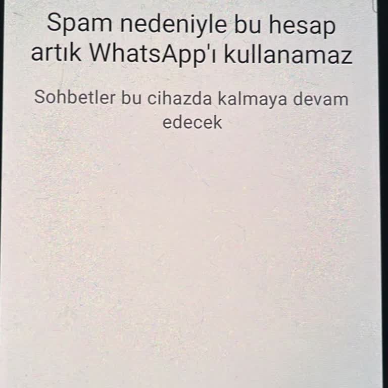 WhatsApp Engeli İşimi Aksatıyor!