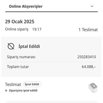 Teslim Edilmeyen Ürün Ve Yetersiz Müşteri Hizmetleri