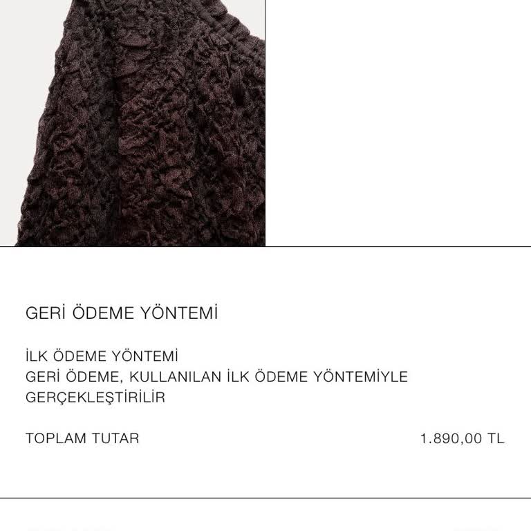 Zara İade Sürecinde Yaşanan Karmaşa