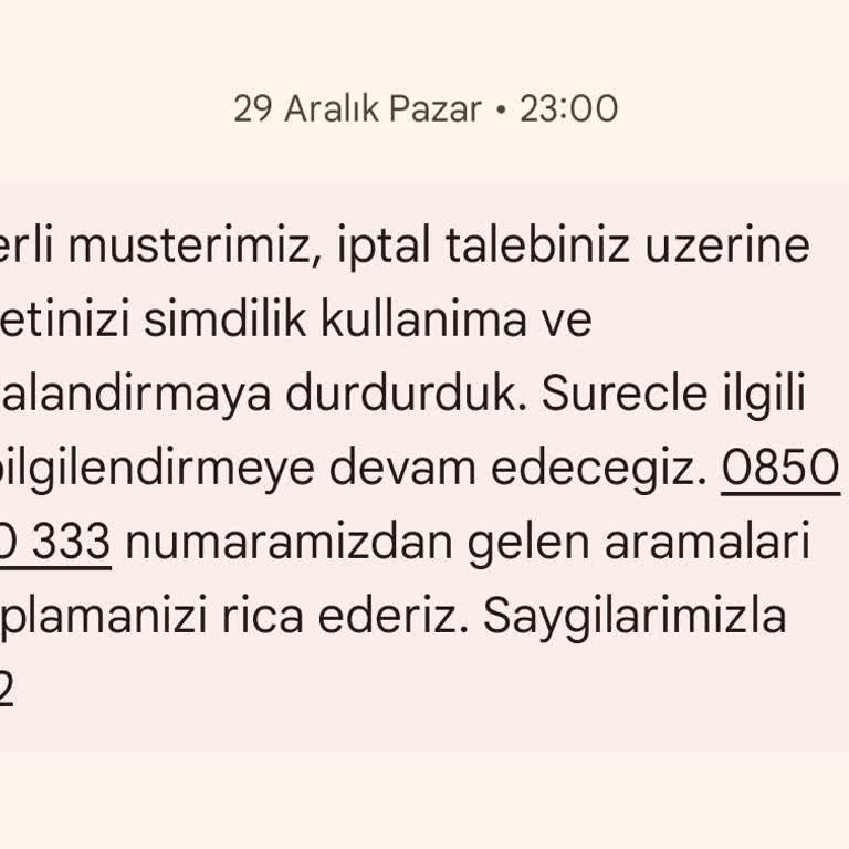 Fesih Sonrası Şok Fatura