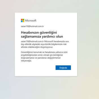Hotmail Hesabına Erişim Sorunu Ve Güvenlik Uyarısı