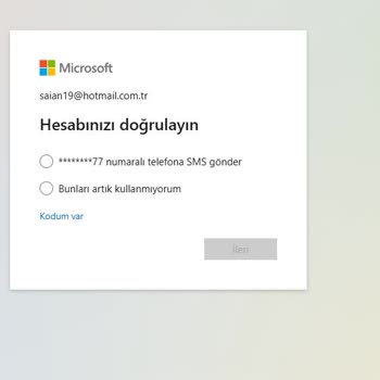 Hotmail Hesabına Erişim Sorunu Ve Güvenlik Uyarısı