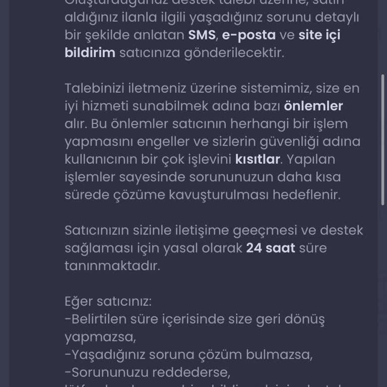 Destek Talebi Yanıtlanmayan Hesap Alım Sorunu