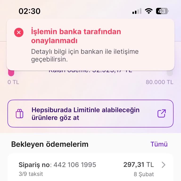 Ödeme İşlemlerinde Zorluk Yaşıyorum