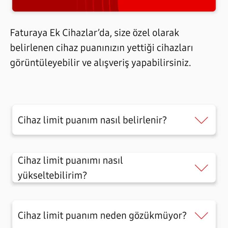 Vodafone Limit Puanım Neden Yükselmiyor?