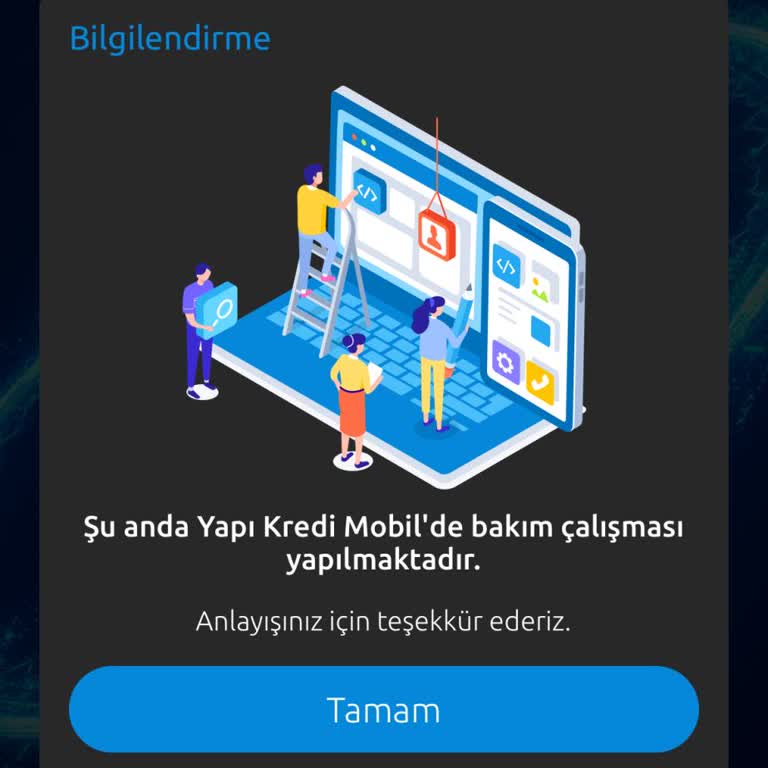 Yapı Kredi Mobil Uygulama Sorunları Ve Uzun Bakım Süreleri