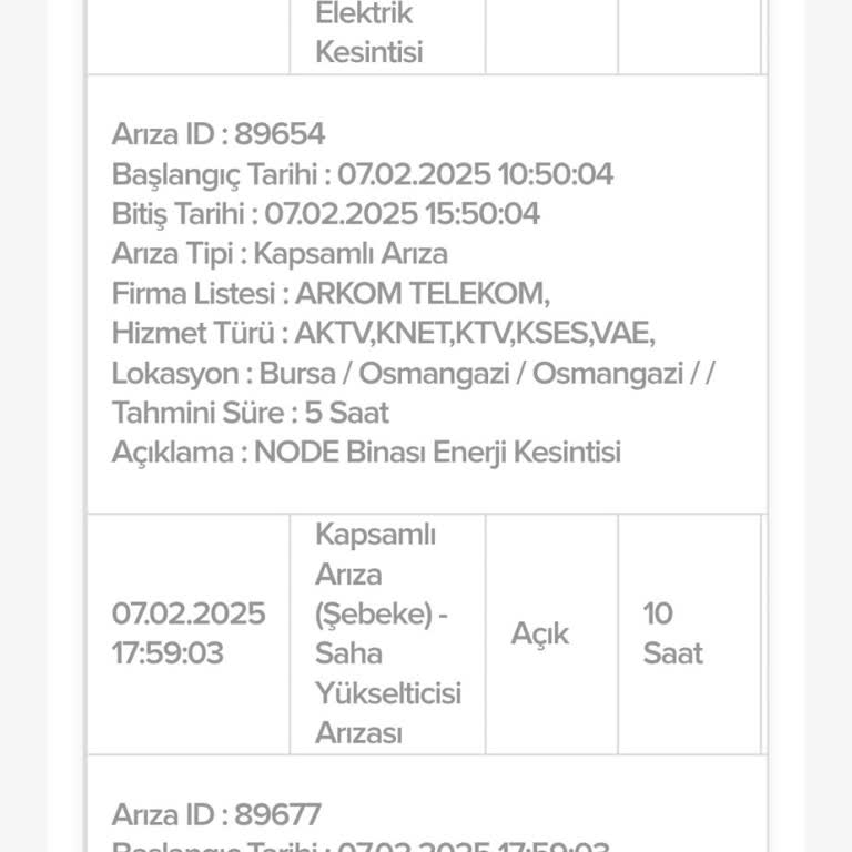 Bursa Osmangazi'de 4 Gündür Çözülemeyen Kablo Arızası