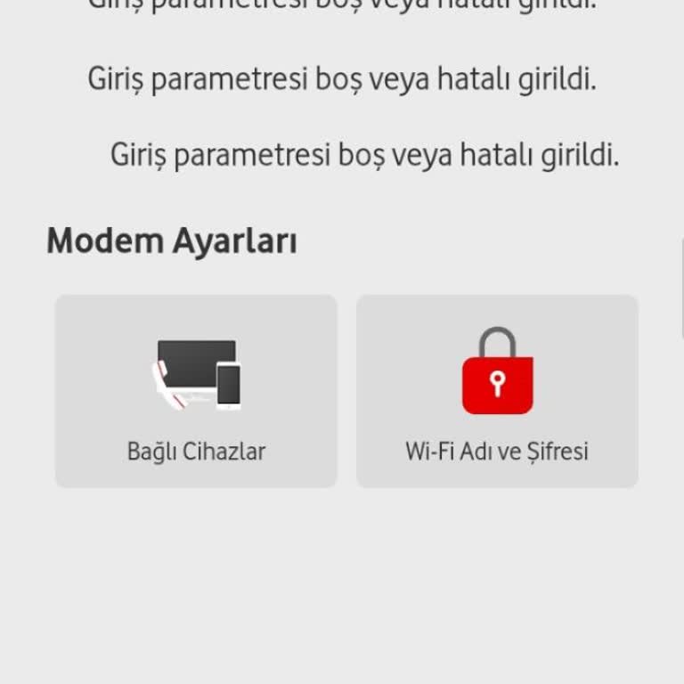 Vodafone İnternet Bağlantı Sorunları