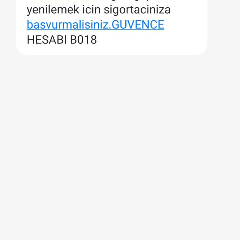 Yanlış SMS İle İlgili Güvencehsb'ye Tepki