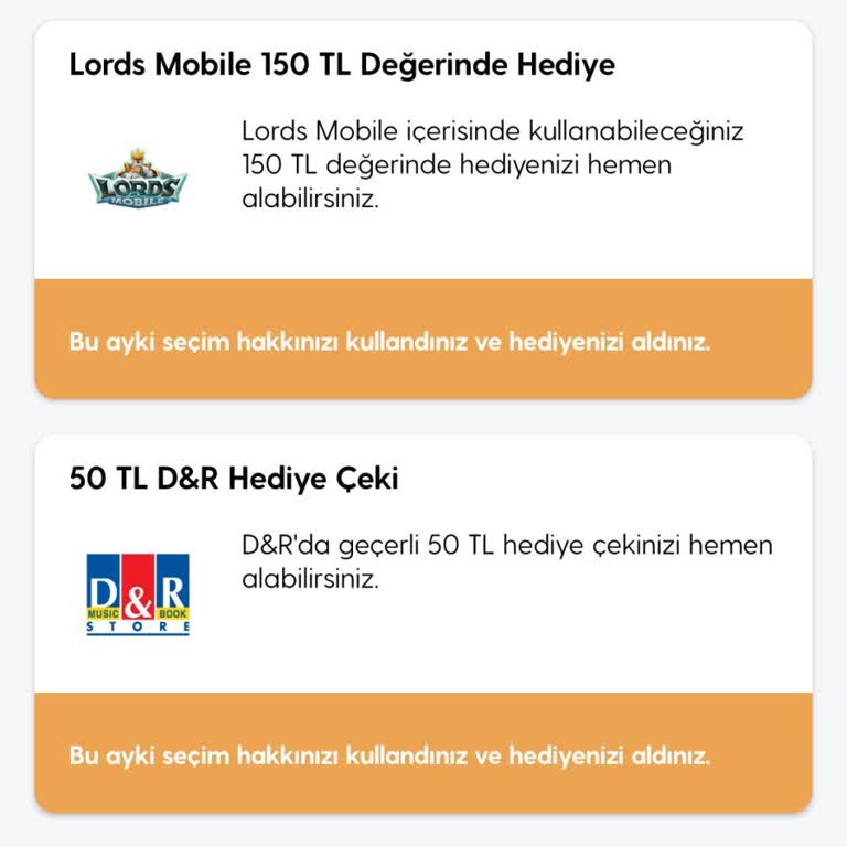 Hediye Kullanımında Yaşanan Sorunlar