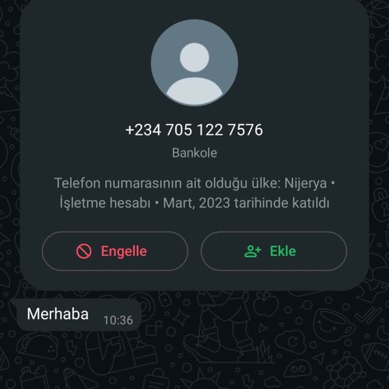 Nijerya'dan Gelen Mesajla İlgili Güvenlik Endişesi