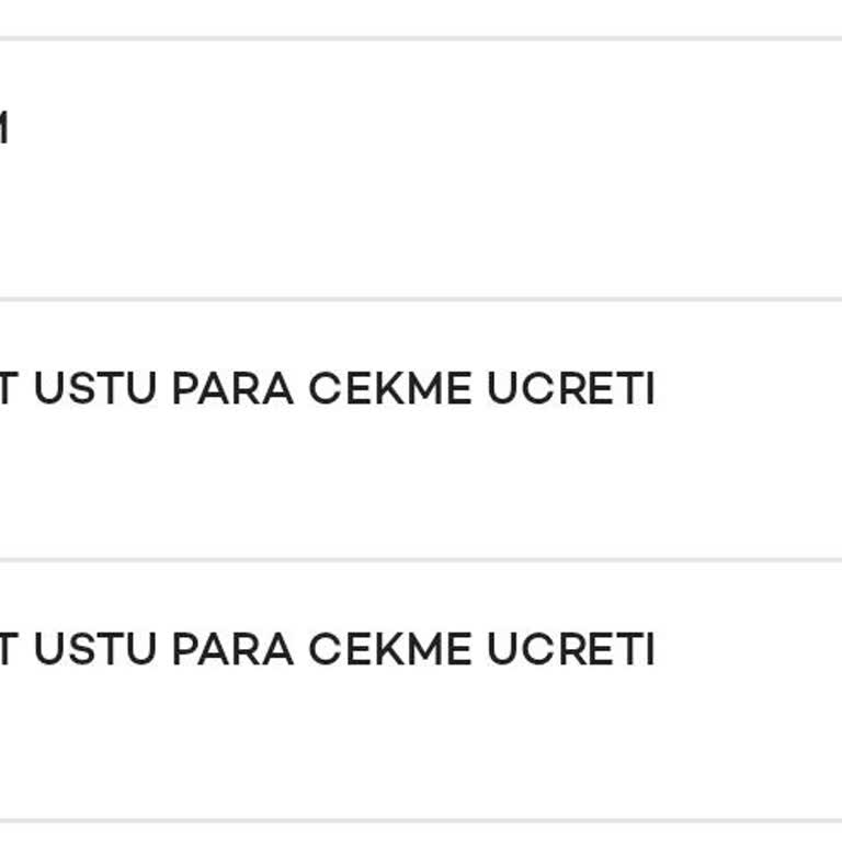 ATM Çekim Ücretleri Haksız Kesinti