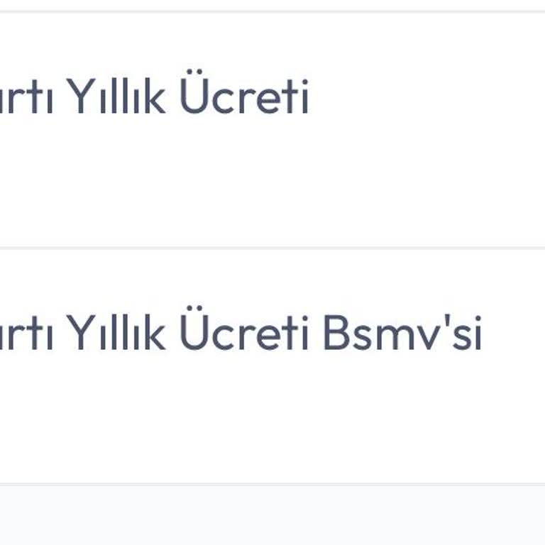 Haksız Kart Aidatı İadesi Talebi