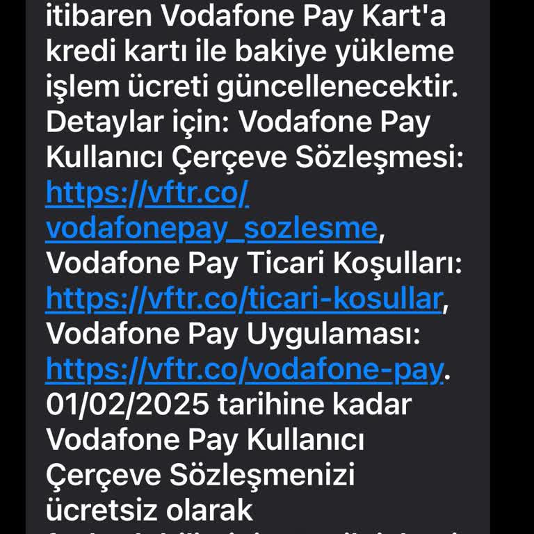 Vodafone Pay Kart İşlem Ücreti Sorunu