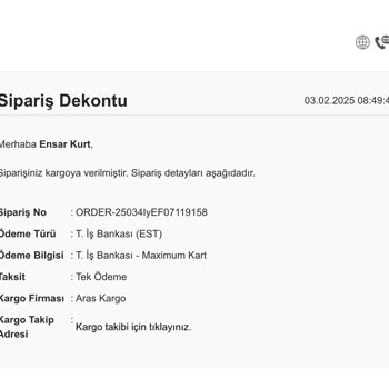 Kargo Sürecindeki Gecikme Ve İletişim Eksikliği