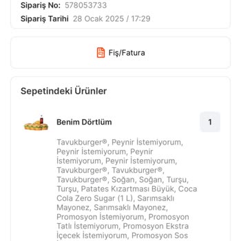 Migros Yemek İade Sürecinde Sorunlar