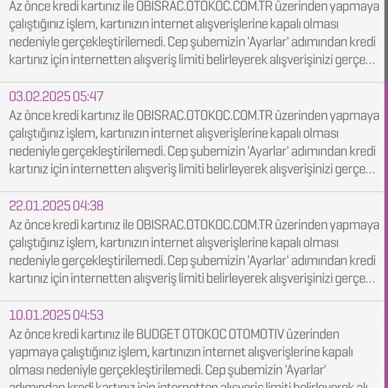 Kredi Kartımdan İzinsiz Para Çekme Girişimi