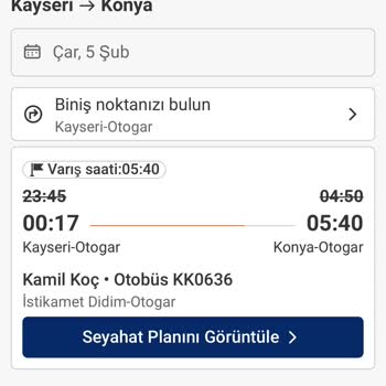 Kamil Koç Yolculuğunda Yaşanan Rötar Ve İptal Sorunu