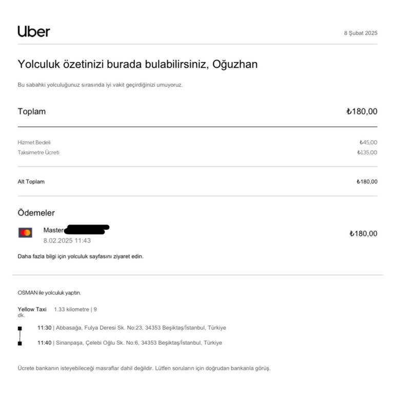 Uber Sürücüsünden Çifte Ödeme Sorunu