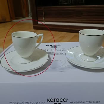 Kontrol Edilmeden Gönderilen Fincan Takımı
