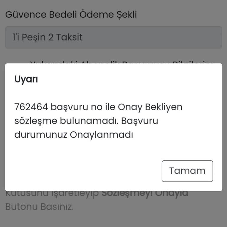 Abonelik Başvurusunda Sürekli Hata Alıyorum: Destek Bekliyorum