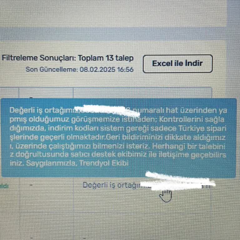 Trendyol Pazaryeri'nde Çözümsüzlük Ve Destek Eksikliği