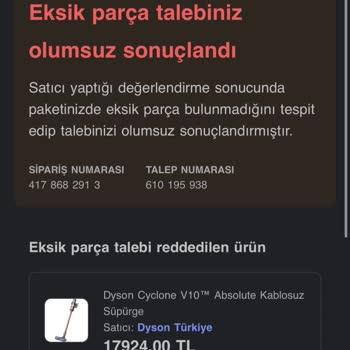 Eksik Parça Sorunu Ve Yanıltıcı İletişim