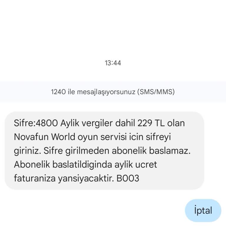 İzinsiz Novafun World Aboneliği Ve İptal Sorunu