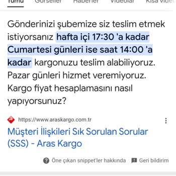 Teslimat Saatleri Ve İletişim Sorunu