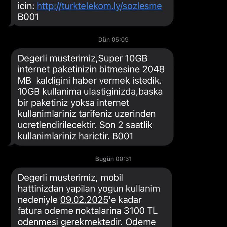 Haksız Fatura Ve Kısıtlama Şikayeti