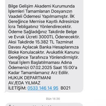 Danışmanlık Şirketi Ücret ve İcra İddiaları